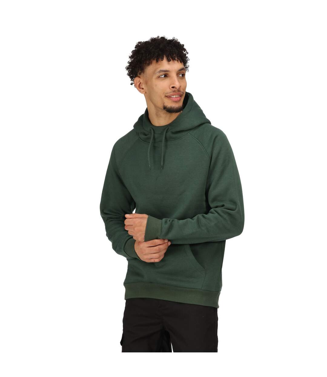 Mens pro overhead hoodie dark green Regatta-3