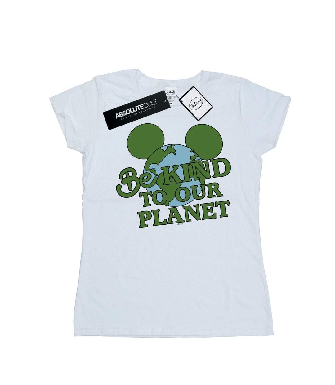 Disney T-shirt en coton Be Kind de Mickey Mouse pour femmes/femmes (Blanc) - UTBI32175-1