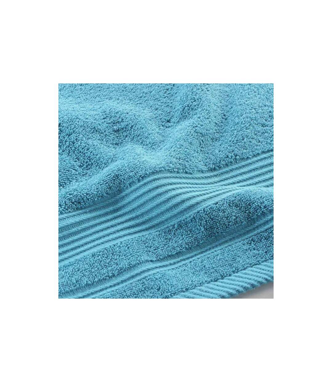Serviette de Toilette Tendresse 50x90cm Bleu Paon-3