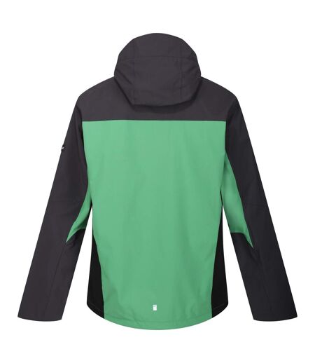 Regatta Mens Birchdale Waterproof Hooded Jacket (Field Green/Ash)