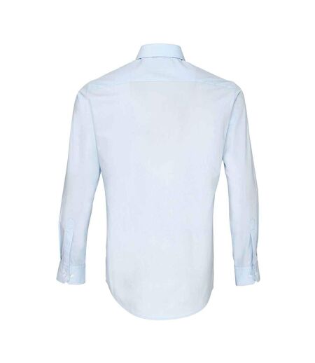 Chemise de travail à manches longues homme bleu clair Premier