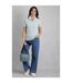Dion plain vegan leather crossbody bag one size mineral blue Weird Fish-3