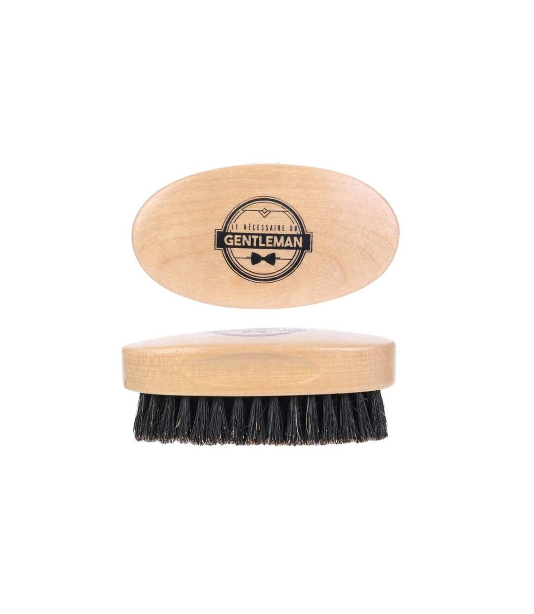 Brosse à Barbe en Bois Gentleman 9cm Beige-2
