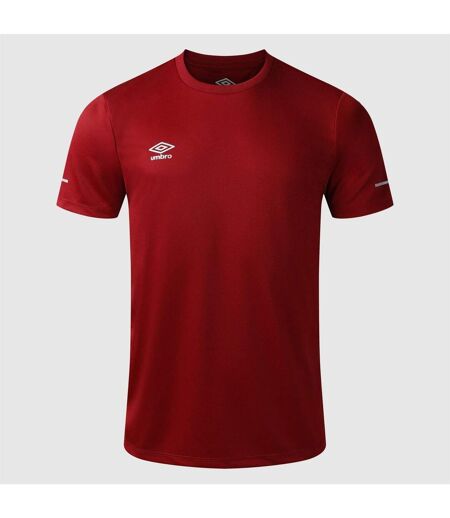 Mens Crew Neck Athletic T-shirt Red Umbro