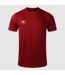 Mens Crew Neck Athletic T-shirt Red Umbro-1