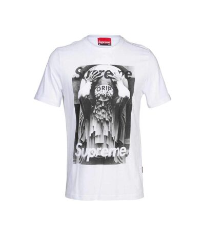 T-shirt Blanc Homme Supreme Grip God - M