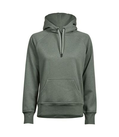 Tee Jays Womens/Ladies Raglan Hooded Sweatshirt (Leaf Green) - UTPC3427