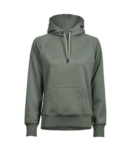 Tee Jays Womens/Ladies Raglan Hooded Sweatshirt (Leaf Green) - UTPC3427