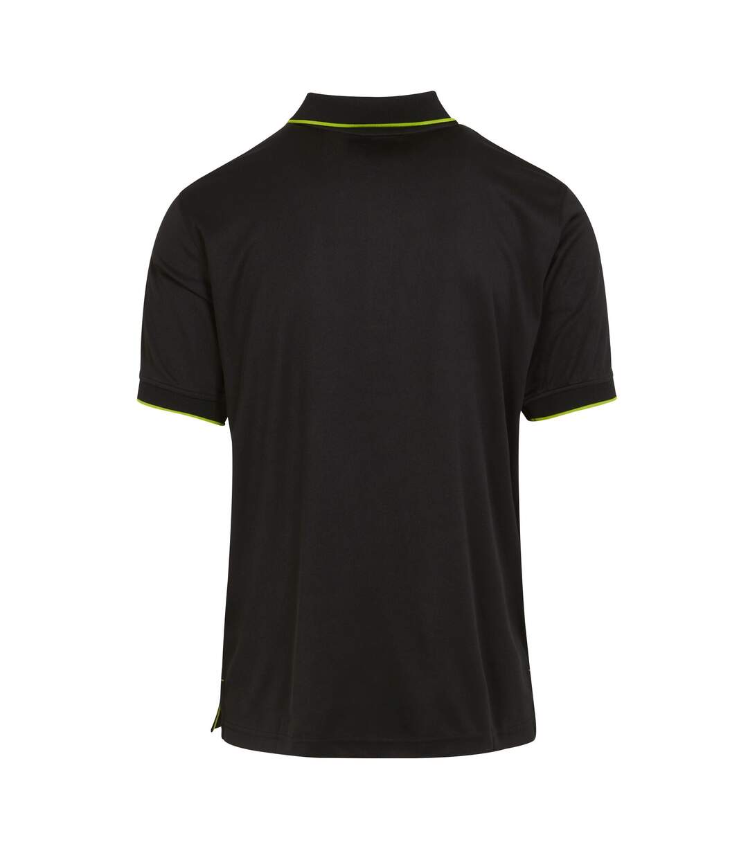 Mens navigate short-sleeved polo shirt black/lime green Regatta-2