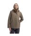 Veste Imperméable Unie À Capuche Yulia Femme Kaki Clair Trespass-4