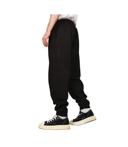 Unisex Adult Premium Combed Cotton Oversized Jogging Bottoms Black Casual Classics