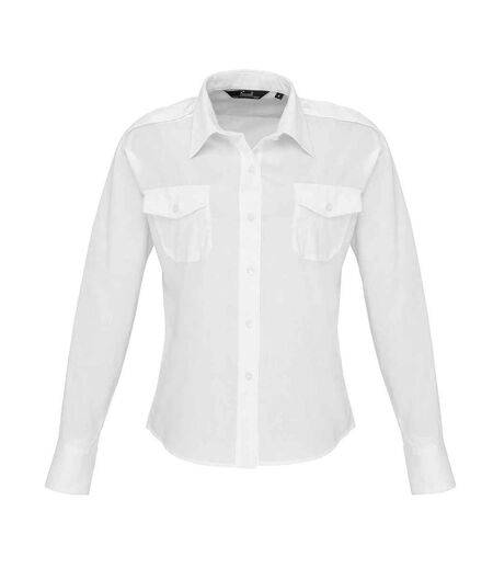 Chemise Pilote Femme Blanc Premier