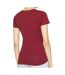 T-Shirt bordeaux femme pepe jeans virginia-2