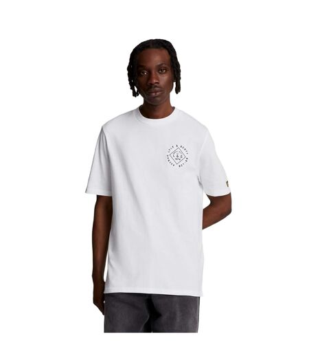 Mens stamp t-shirt white Lyle & Scott