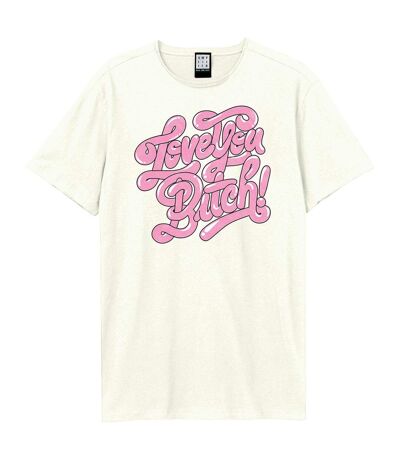 T-shirt Love You Bitch Adulte Blanc Amplified
