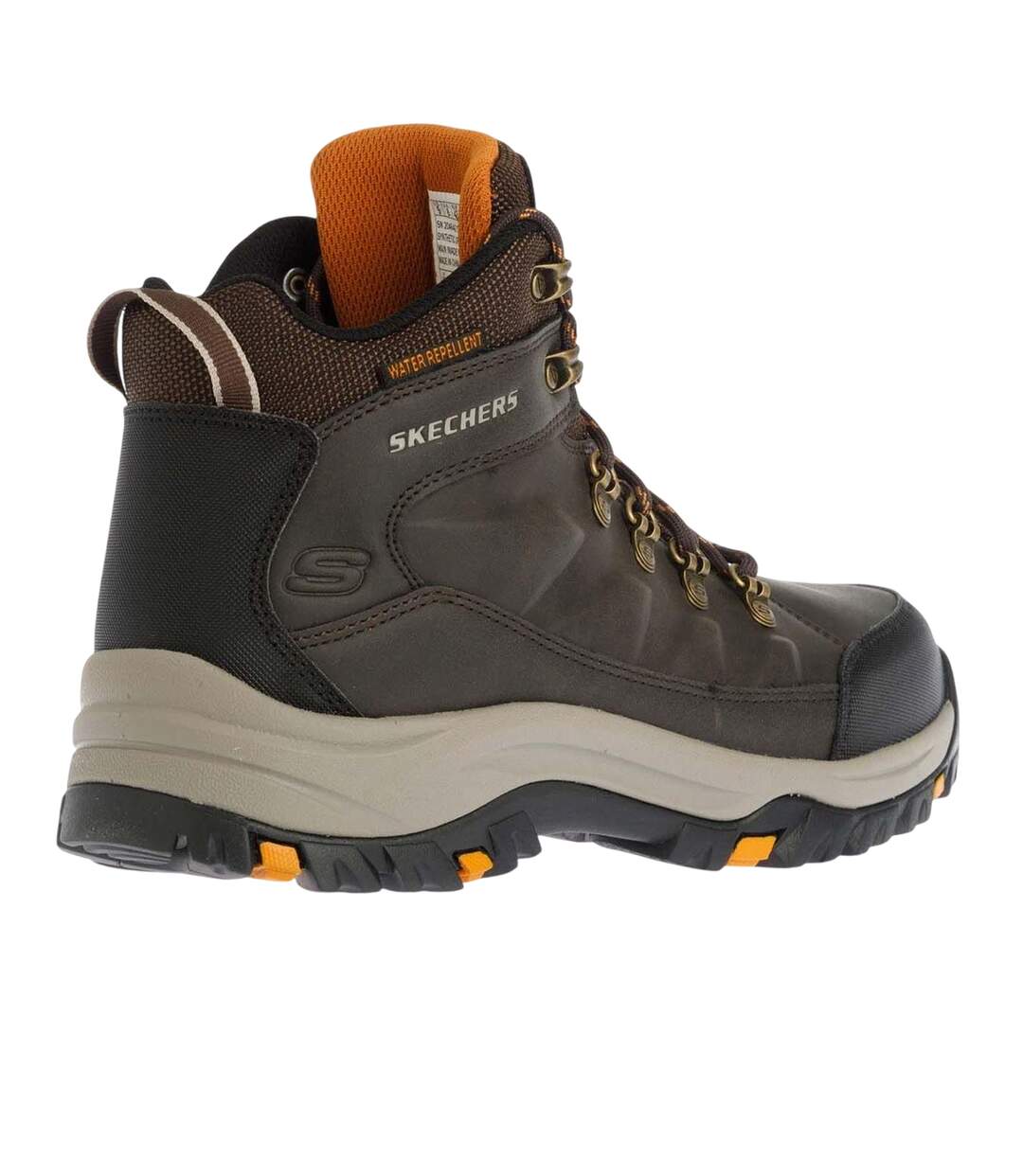Mens Relment Dagget Water Resistant Hiking Boots Chocolate Skechers-2