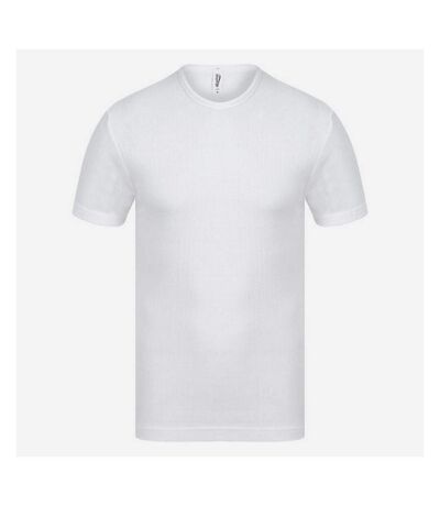 Absolute Apparel Mens Thermal Short Sleeve T-Shirt (White)