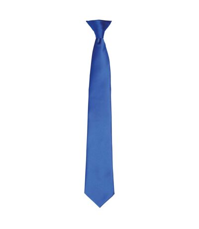 Unisex adult satin tie one size royal blue Premier