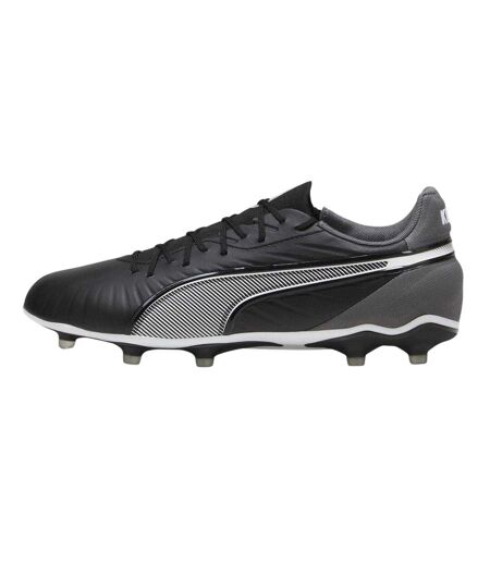 Mens King Match Firm Ground Football Boots  Black White Puma