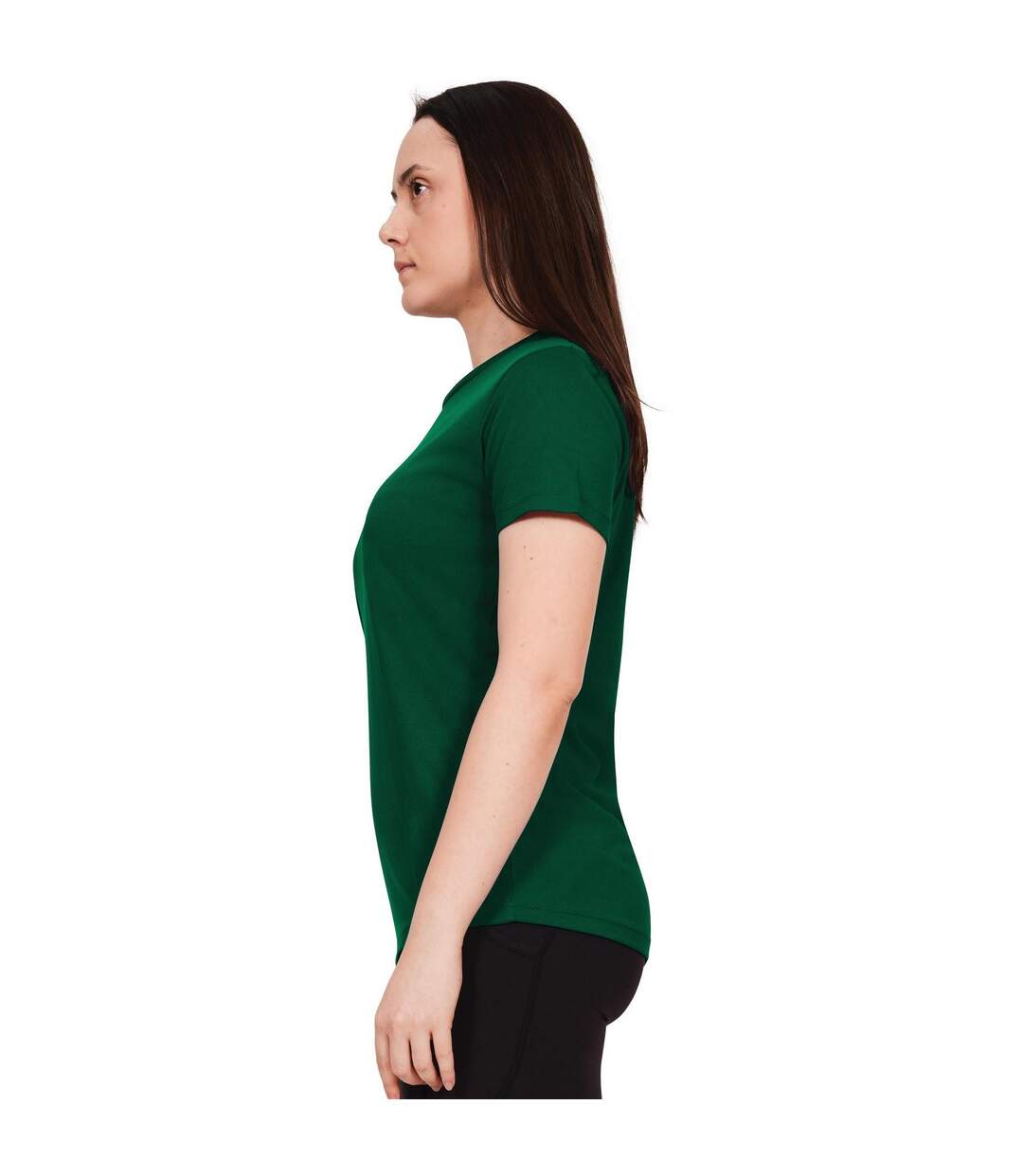 T-shirt original tech femme vert forêt Casual Classics