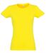 T-shirt manches courtes - Femme - 11502 - jaune citron