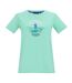 T-shirt Motif/style Paddleboard Au Coucher Du Soleil Filandra Femme Turquoise Pâle Regatta-2