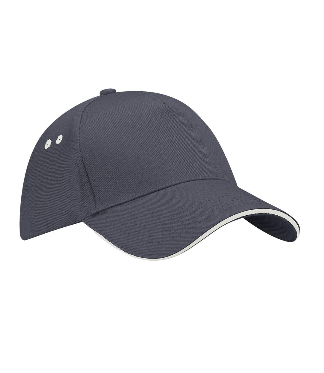 Casquette Ultimate Adulte Gris Foncé Blanc Cassé Beechfield-1