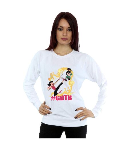 Disney - Sweat WRECK IT RALPH MULAN AND VANELLOPE - Femme (Blanc) - UTBI43168