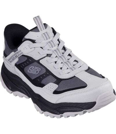 Mens viking at suede hiking shoes grey/black Skechers