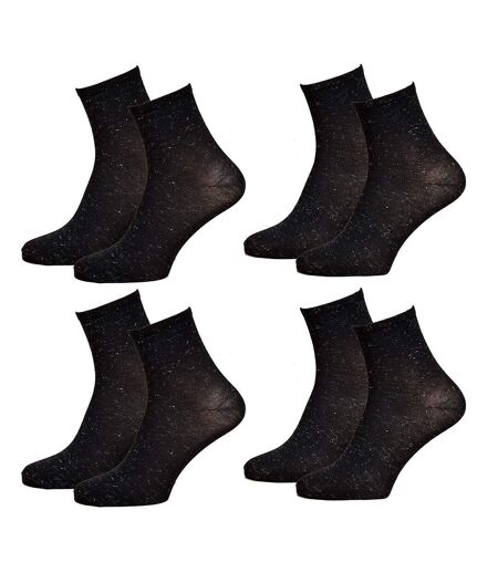 Chaussettes Femme Fantaisie Confort Coton Majoritaire Pack de 4 Paires Viscose