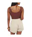 Womens/ladies Lace Trim Ribbed Bodysuit Chocolate Brave Soul-3