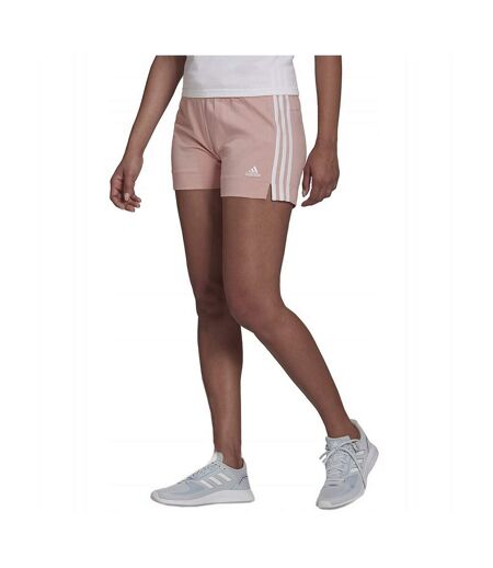 Short Essentials Femme Blanc Rose Adidas