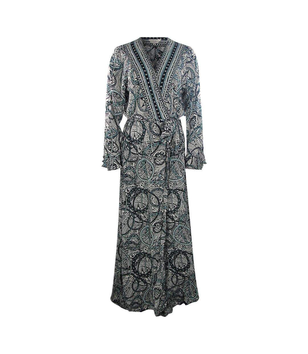 Womens/ladies Fashion Jafari Silk Robe Multicoloured Inoa-1
