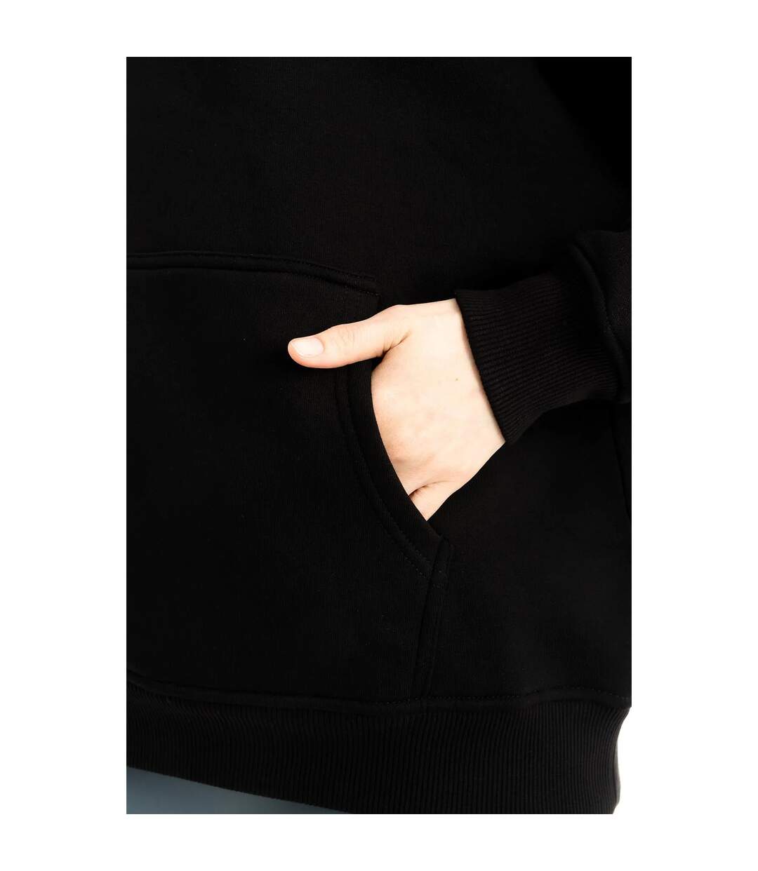 Womens/ladies liliya oversized hoodie black Lookus