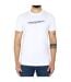 T-shirt Motif/style Logo Industry Denim Division Adulte Blanc Diesel-1