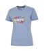 Dare 2B Womens/Ladies Tranquility II Love T-Shirt (Rainwashed Blue) - UTRG9922