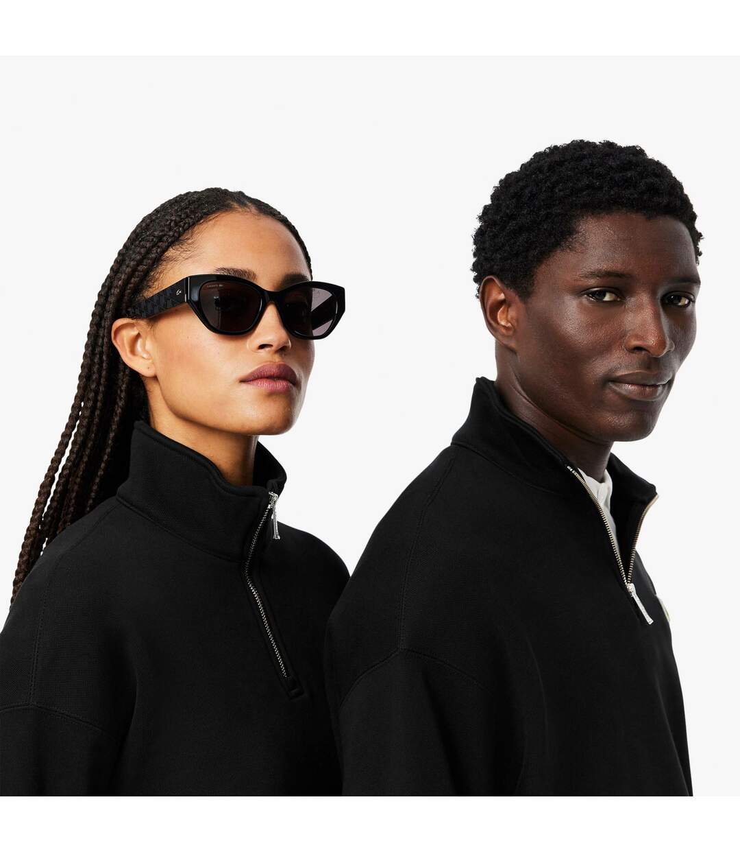 Sweat Style Badge Accent Adulte Noir Lacoste-4