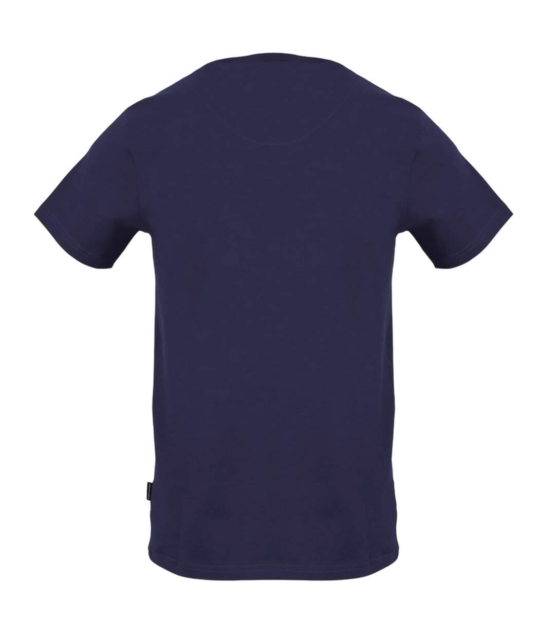 Unisex Adult Lettering Print Crew Neck T-shirt Navy Aquascutum-2