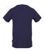 Unisex Adult Lettering Print Crew Neck T-shirt Navy Aquascutum-2