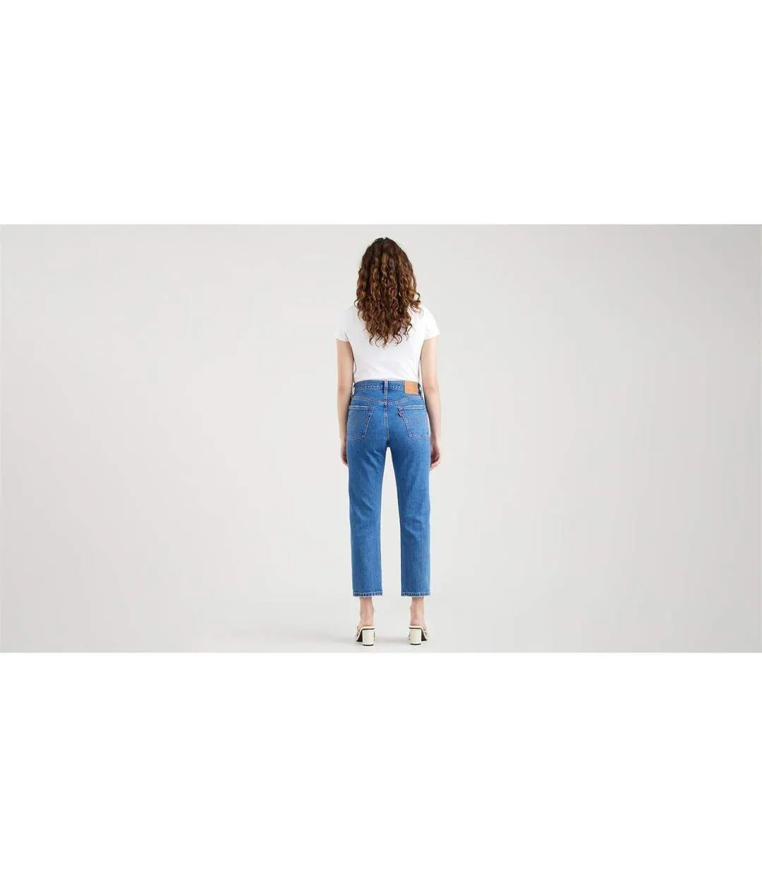 Womens/ladies 501 Straight Leg Ankle Grazer Jeans Jazz Pop Levis-2