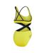 Womens/ladies Regular One Piece Swimsuit Green Speedo-2