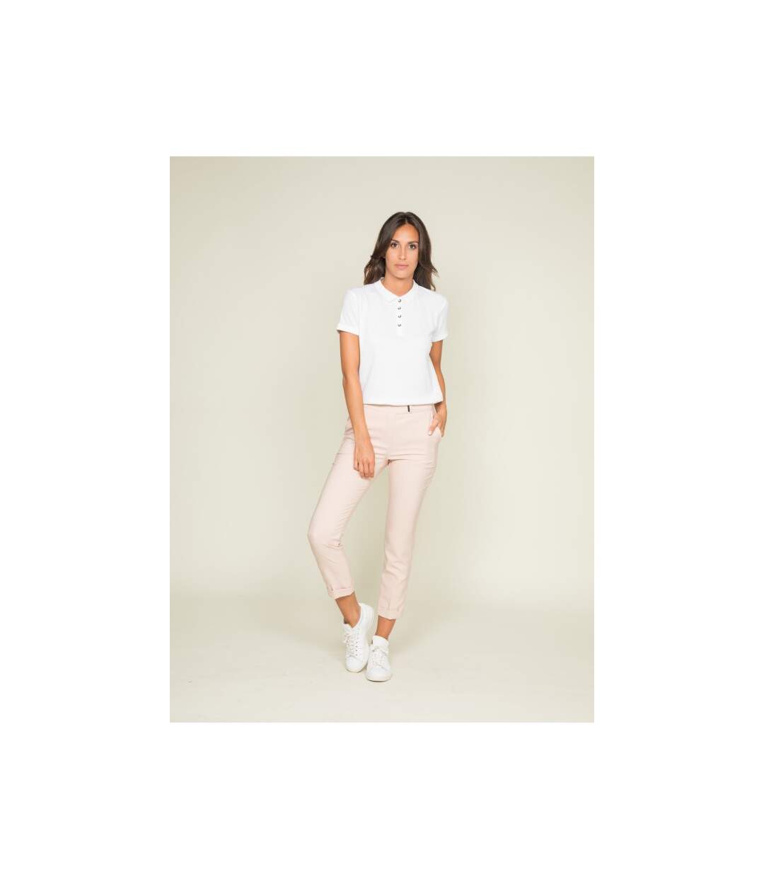 Polo manches courtes en coton piqué FOLORA - Dona X Lisa-4