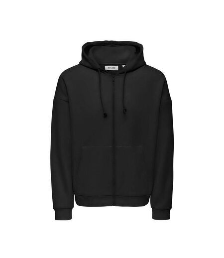 Sweat zippé noir homme only & sons chase - l