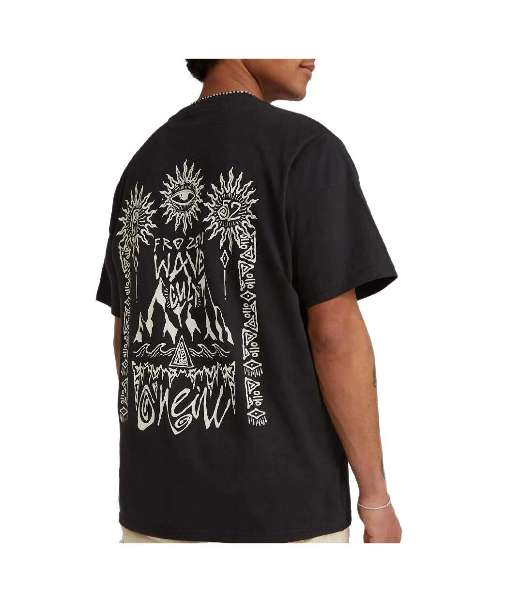 T-Shirt noir homme o'neill surf heroes-2