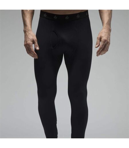 Mens Fleece Lined Base Layer Thermal Long John Bottoms