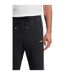Mens Hadikonos Side Stripe Tapered Joggers Dark Blue Boss-3