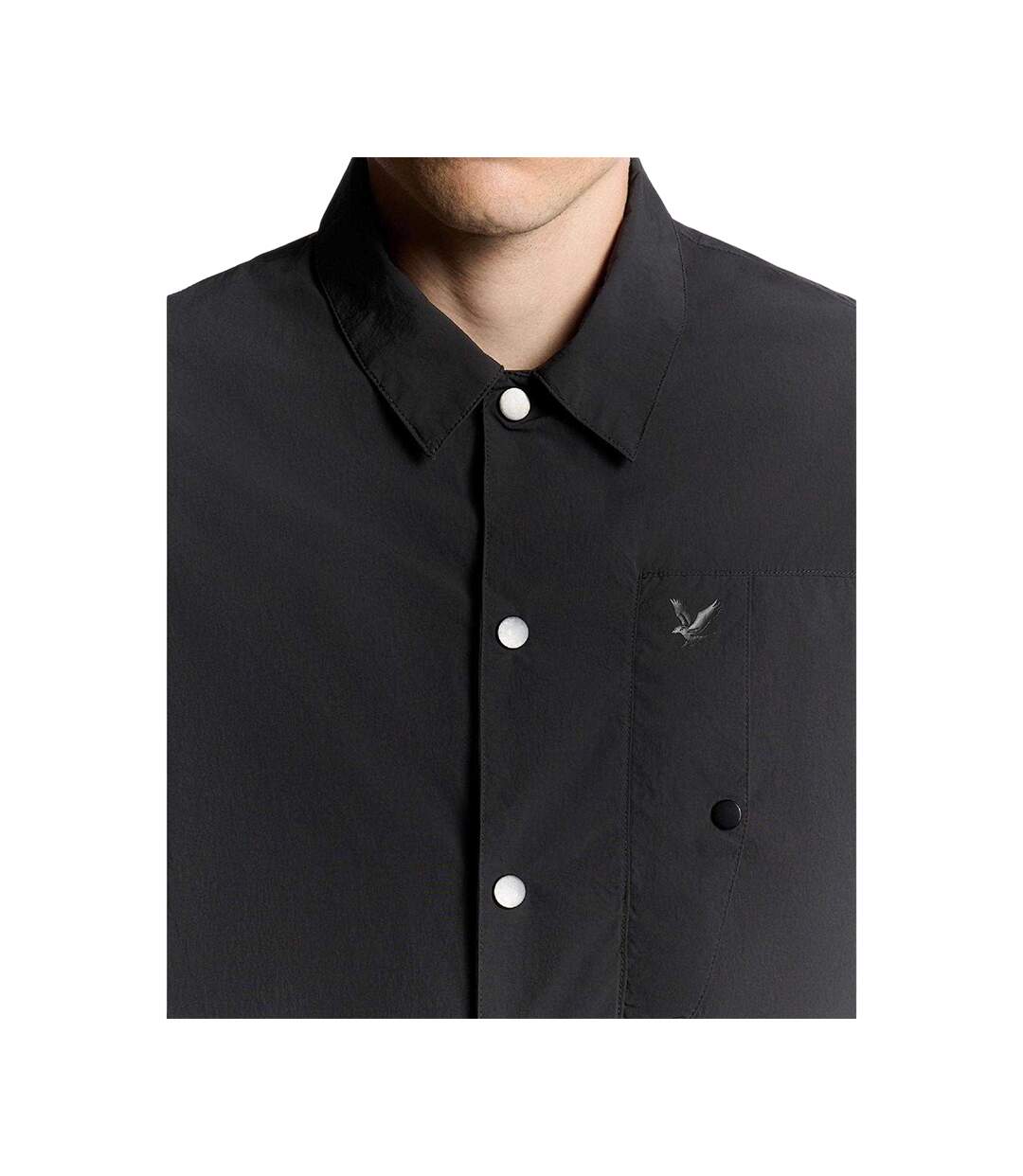 Surchemise Décontractée Manches Longues Homme Noir Lyle & Scott-4