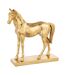 Statuette Cheval sur Socle Hollywood 28cm Doré-1