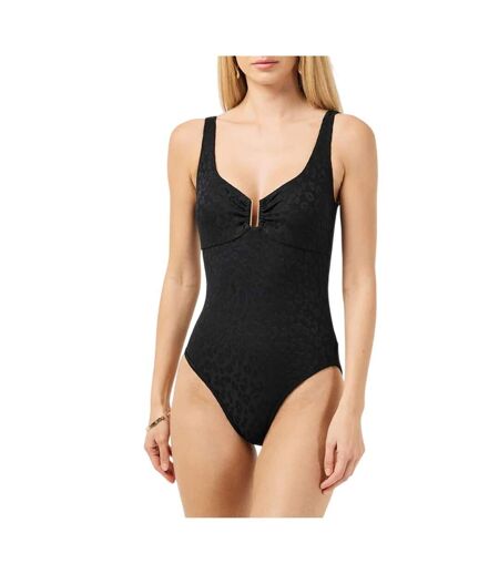 Maillot De Bain 1 Pièce Motif/style Imprimé Animal Femme Beige Noir Chelsea Peers