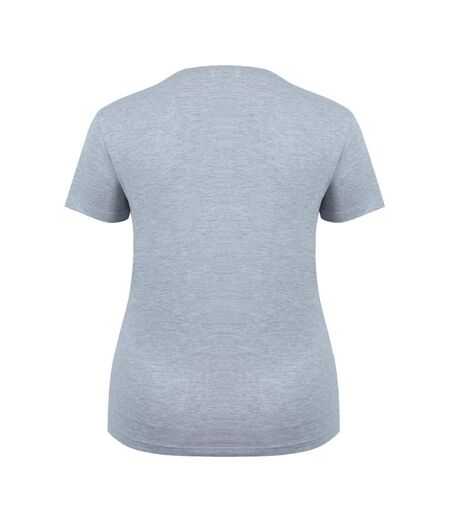 T-shirt Motif/style Logo Diamant Femme Gris Chiné Lee Cooper